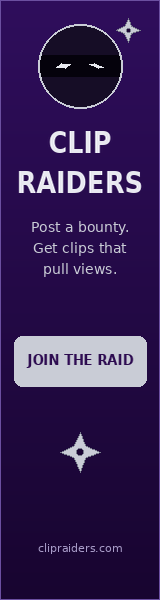 Clip Raiders — get paid to clip streamer clips (advertisement)